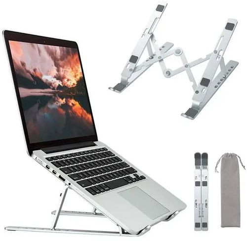 Other Foldable Adjustable Aluminium Laptop Stand -Silver