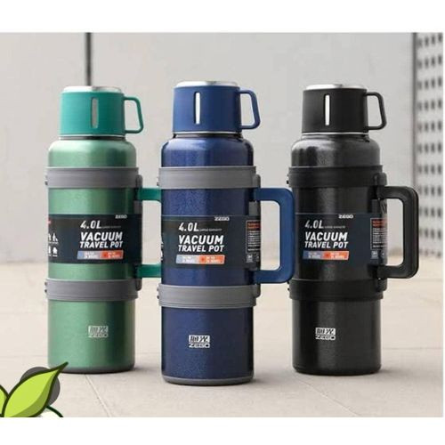 4Litres Unbreakable Stainless Steel Vacuum Flask - Silver