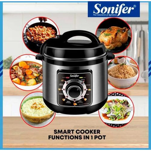 Sonifer 8.0L Electric Pressure Cooker SF 4013 -Color Black