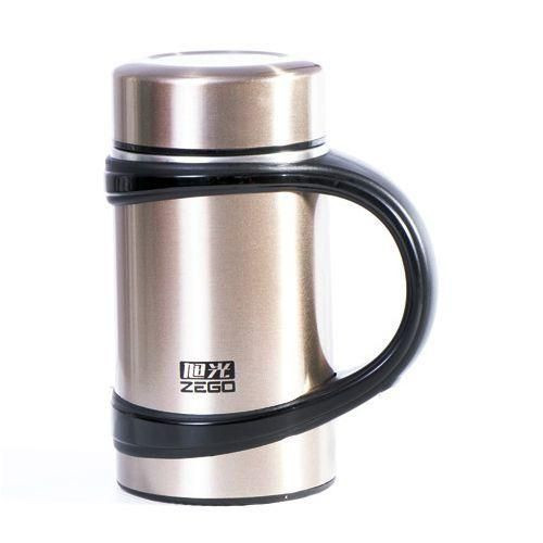 Double Wall Hot & Cold Stainless Steel Vacuum Cup - 500ml - Brown