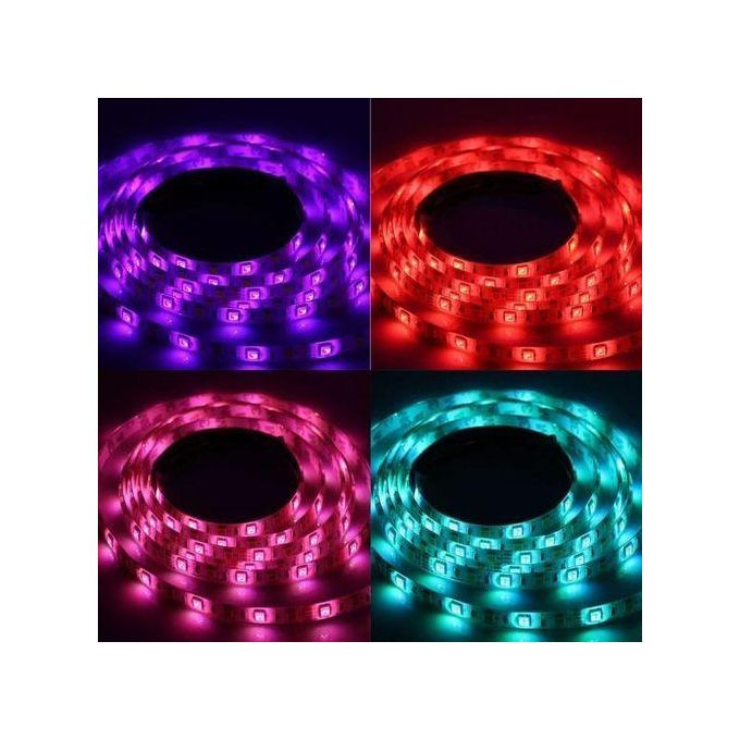 5M RGB IP65 Waterproof Red Light LED Light Bar Strip - Multicolor
