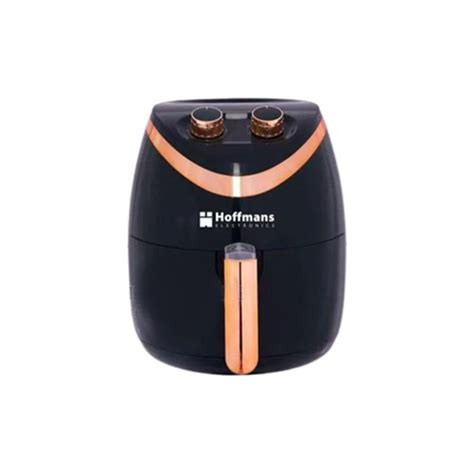 Hoffmans HM-776 Mechanical Air Fryer – 6L, 2400W (Black With Copper Accents)