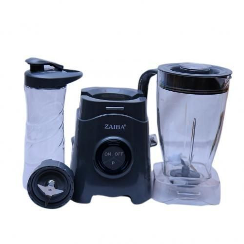 Zaiba 2 In1 Blender,1.25Litre - Grey