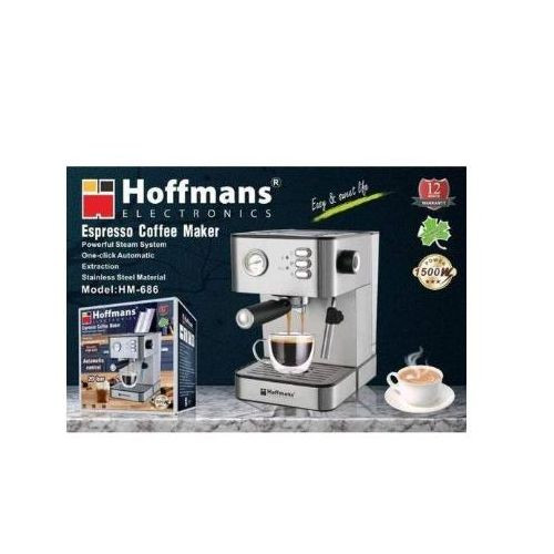 Hoffmans Esspresso Coffee Maker 20bar - Silver