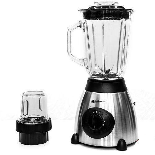 Hoffmans 1.5L Juice Blender 2 In 1 Glass With Ice Krusher - Silver