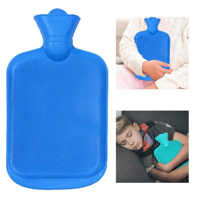 2 Litre Hot Water Bottle - Blue