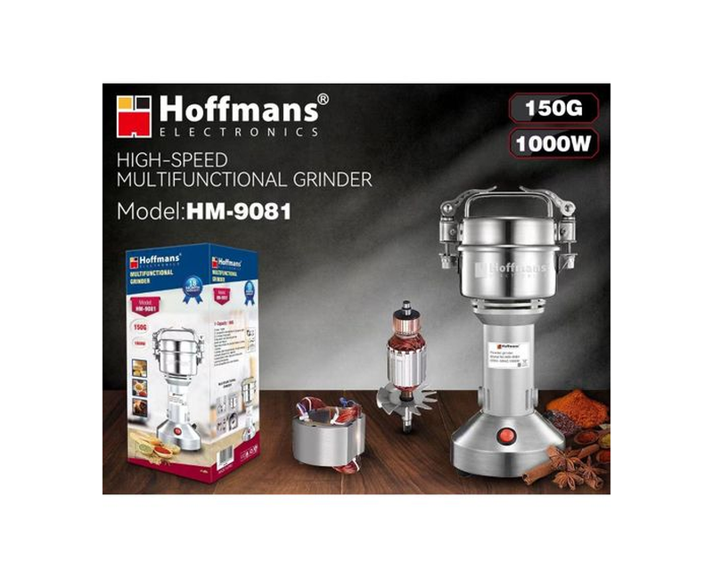 Hoffmans Electric High-Speed Multifunctional Grinder HM - 9081 - Silver