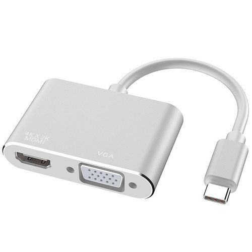 USB-C to VGA HDMI Adapter for MacBook Pro/Chromebook.