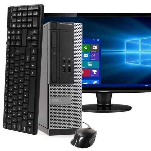 DELL OptiPlex 3020 SFF Core i3/i5 8GB RAM 500GB HDD + 22" LCD Office - Black.