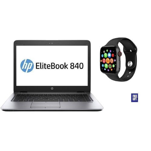 Hp ELITEBOOK 840 14" i5 8GB RAM 500GB Storage Windows 10 Plus Free Smart Watch - Black
