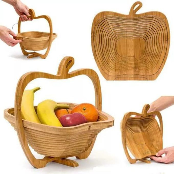 Wooden Fruit Basket Brown