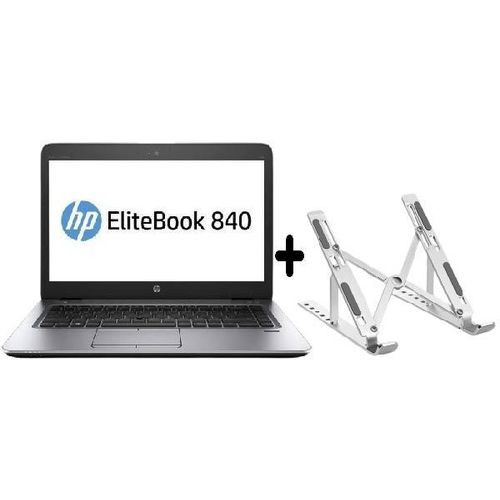 RENEWED Refurbished Elite Book 840,Core I5,8GB Ram,500GB HDD Plus Free Laptop Stand - Black