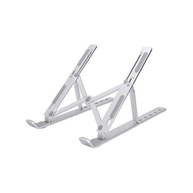 7 Level Adjustable Portable Laptop Stand - Silver
