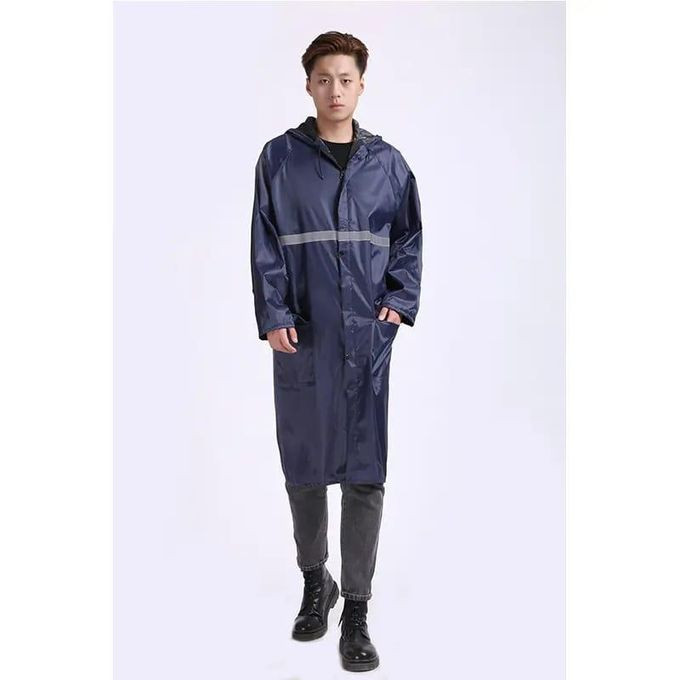 Generic Xim Adult Rain Coat- Navy Blue