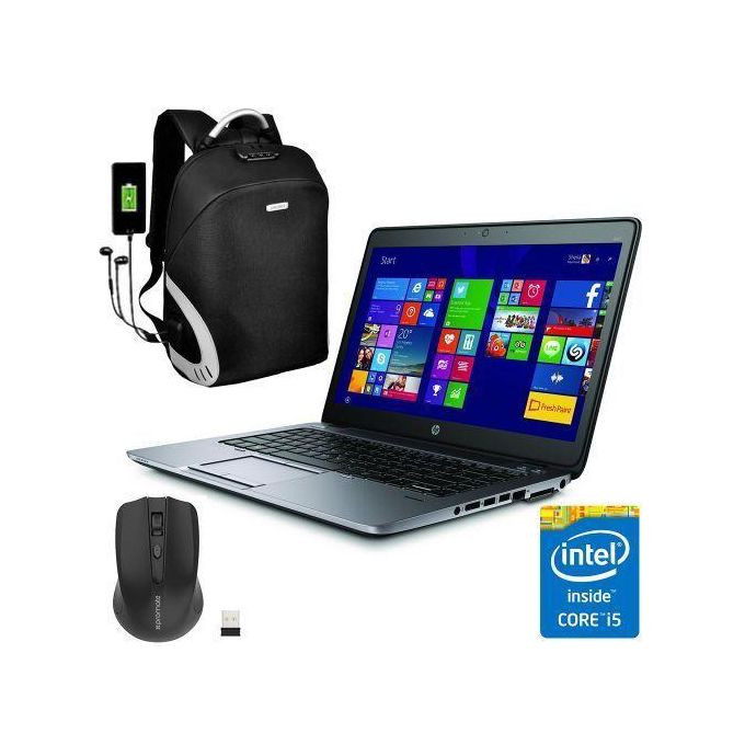 RENEWED Refurbished EliteBook 840 Core i5 8GB RAM 500GB HDD Free Anti Theft Bag - Black (6MTHS WRTY)