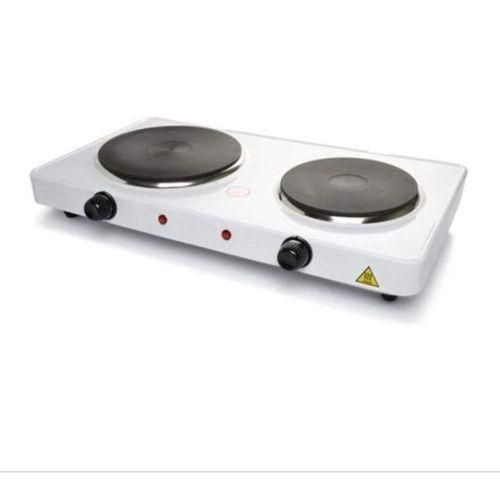 Electric Cooker- Double Hot Plate- White, Black