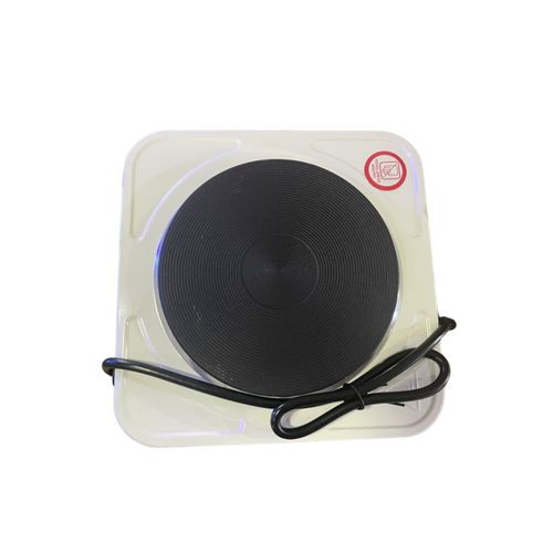 Solid Single Electric Hotplate - White