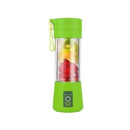 Portable Rechargable USB Mini Blender Juicer 380ml - Green
