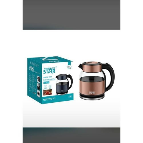 WINNING STAR Household Appliances 1.8L Instant Heat Tea Kettles Fast Heat Glass Electric Kettle For Boiling Water