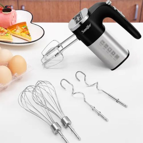 Sonifer Electric Hand Mixer With LED Display And 3 Sets Of Heads