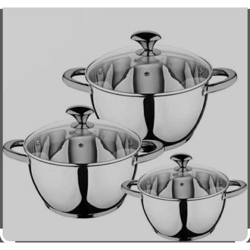 3Pcs Stainless Steel Sauce Pan..