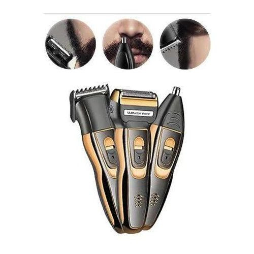 Geemy 3 In 1 Rechargeable Hair Clipper , With Smoother & Norse Trimmer