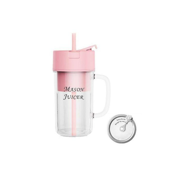 500ML Wireless Juicer Cup 10 Blades Portable Juice Blender Mini Ice Crusher Smoothie Fruit Milkshake Vegetable Mason Jar Food Processor - Multicolor