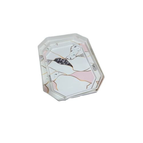 Melamine Tray Set, 3pcs-Multcolour