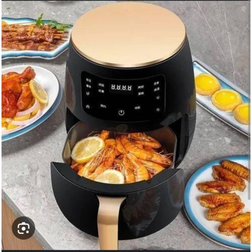 10L Smart Touch Screen Large Black Air Deep Fryer Capacity Electric Oven