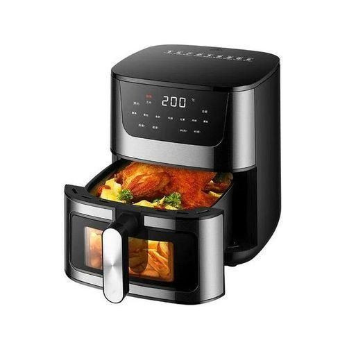 Hoffmans 8Ltrs / 8 Litres Digital Electric Air Fryer - Black/Silver