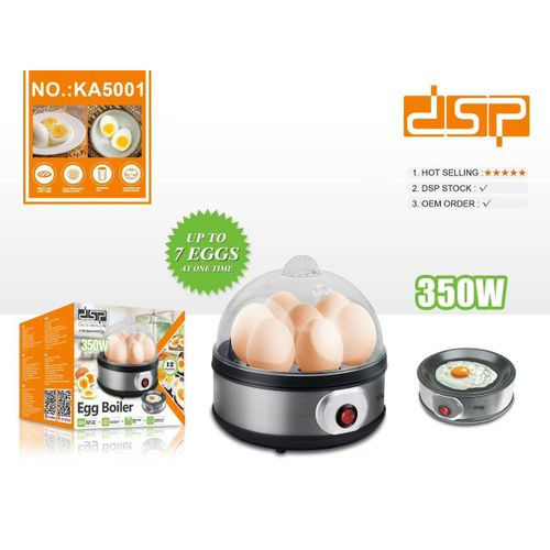 Dsp Electric Egg Boiler, 7 Slots Egg Boiler Breakfast Water Boiling For Home -Multicolor