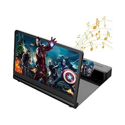 9D Smartphone Enlarged Screen 12 inch Magnifier Phone Screen with Bluetooth Speaker - Multi-colours