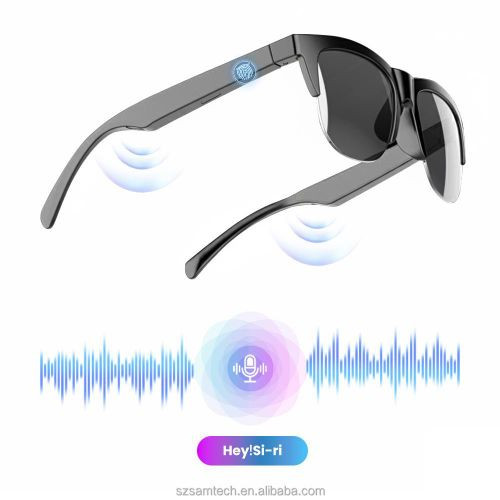 Smart Glasses Open Ear Bluetooth Sunglasses for Men Women 5.4 Bluetooth Smart Sunslasses for Outdoor Running Cycling