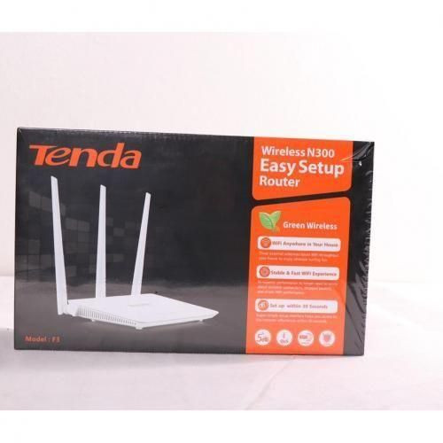tenda Wireless Home Router 2.4ghz 3 Antennas - White