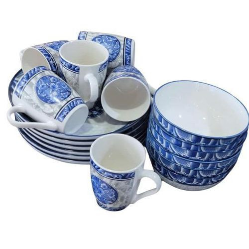 A set Of Dinner Set (Cups & Plates) - Multicolor