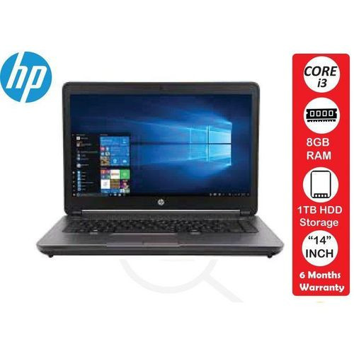 Hp Refurbished Probook 640 Core I3 8GB Ram 1TB HDD 14" Screen Black.