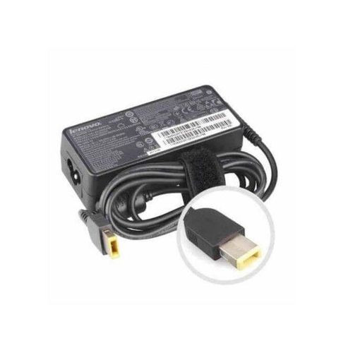 Lenovo USB Yellow Genuine Laptop Charger Slim Tip USB Yellow AC Adapter only-Black.