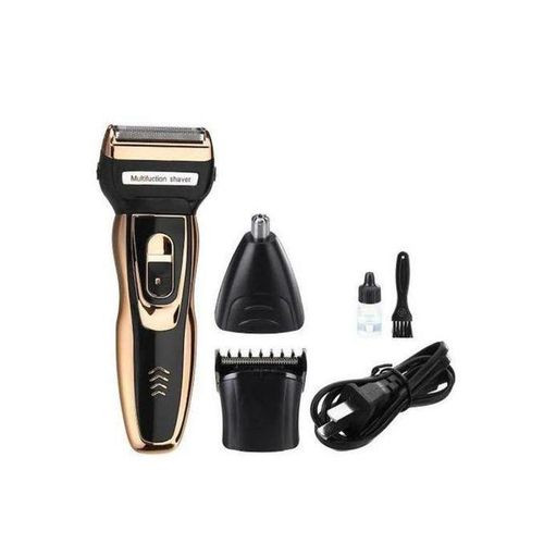 Yoko Rechargable Hair Beard And Nose Trimmer Shaving Clipper Machine - Black