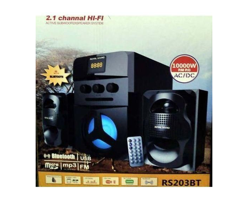 Multimedia subwoofer Bluetooth speaker- Black