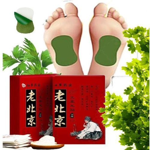 Natural Wood Body Cleansing Foot Pads, 16P, Green,