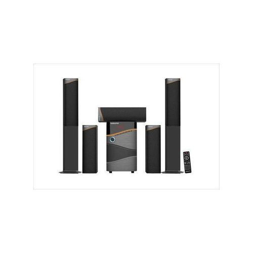 Global Star 6 Speakers In 1 Bluetooth Speaker Home Theater System With Quality And Clear Sound - Silver,Black