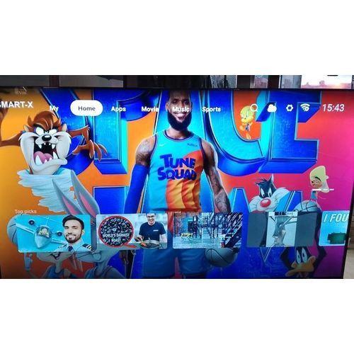 Smart 43" Inch /Google Tv (2025 Model) / Bluetooth / YouTube/Netflix /Free To Air decoder (Black) 2Years