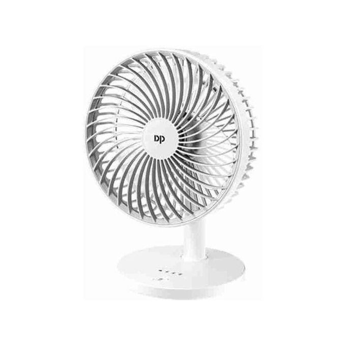 SS Rechargeable Table Fan With Efficient Wind-
