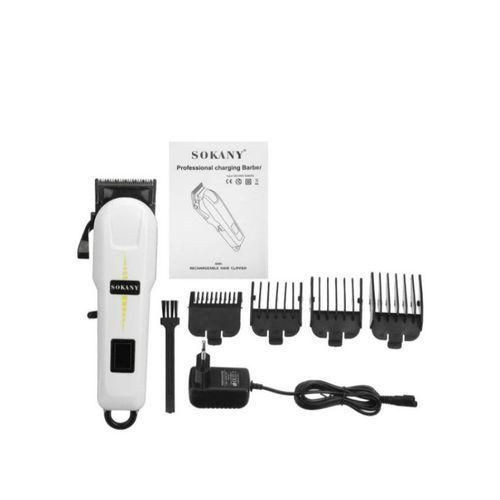 Sokany Rechargeable Cordless Shaving Machine Clipper Hair Beard Shaver - White