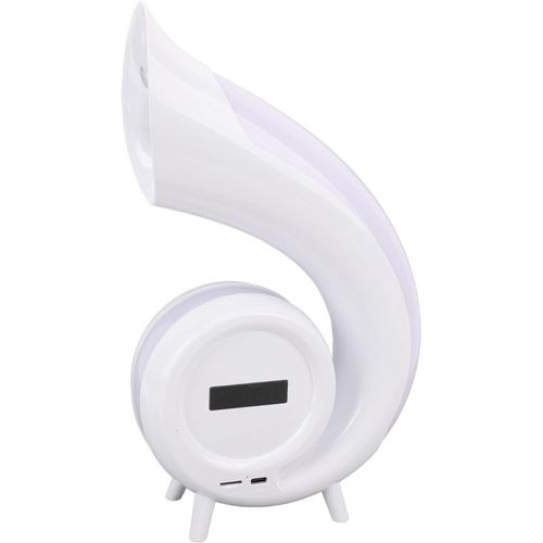 Desktop Smart Speaker Atmosphere Light, Alarm Clock Wake Up Light with Bluetooth Speaker 1200mAh USB Rechargeable RGB Night Light for Bedroom Study Office