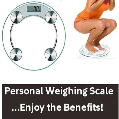Personal Weighing Scale, Weight Monitoring - Silver,