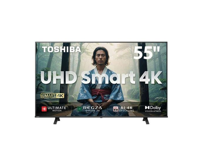 Toshiba 55 Inch 4K UHD Smart VIDAA TV With INBUILT DECODER - Black