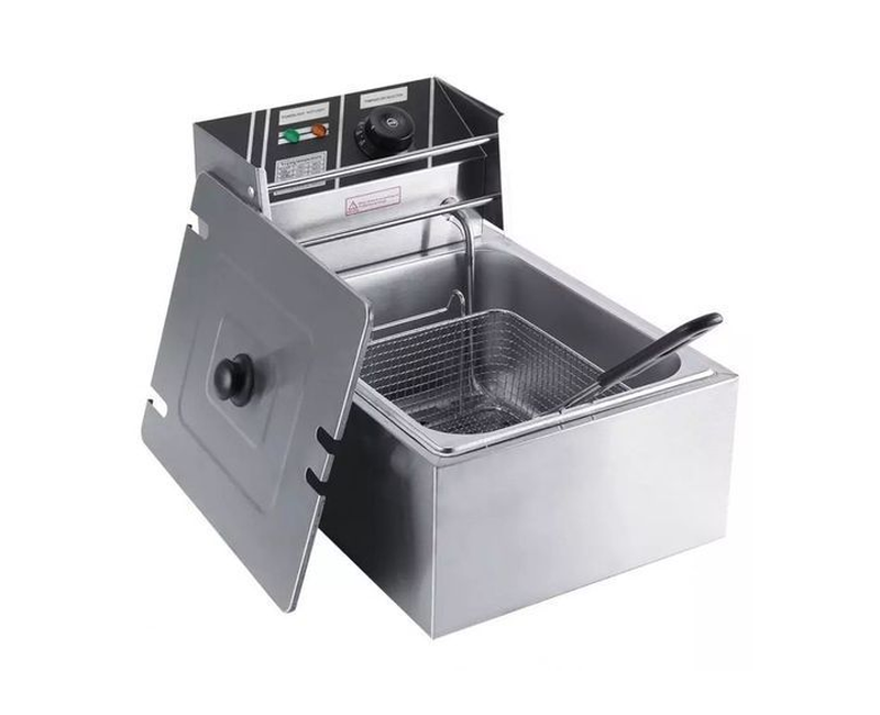 6 Litre Commercial Deep Fryer - Silver