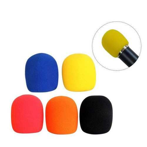 5 Pack Thick Foam Mic Cover Handheld Microphone Windscreen