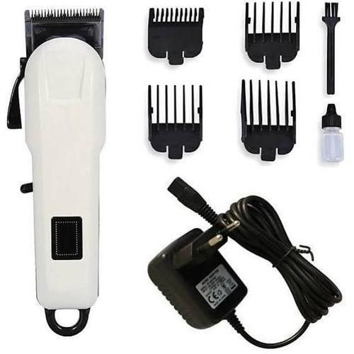 Sokany Hair Clipper Cordless Beard Trimer Multi Grooming Kit Rechargeable & Rinseable - White